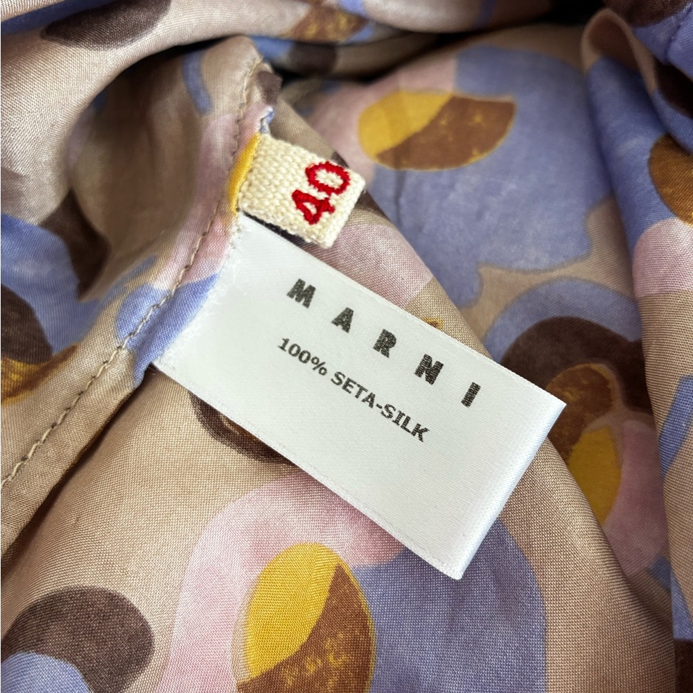 Marni Rachel Short Flutter Sleeve in Wildflower Bouquet - Picture 8 of 8